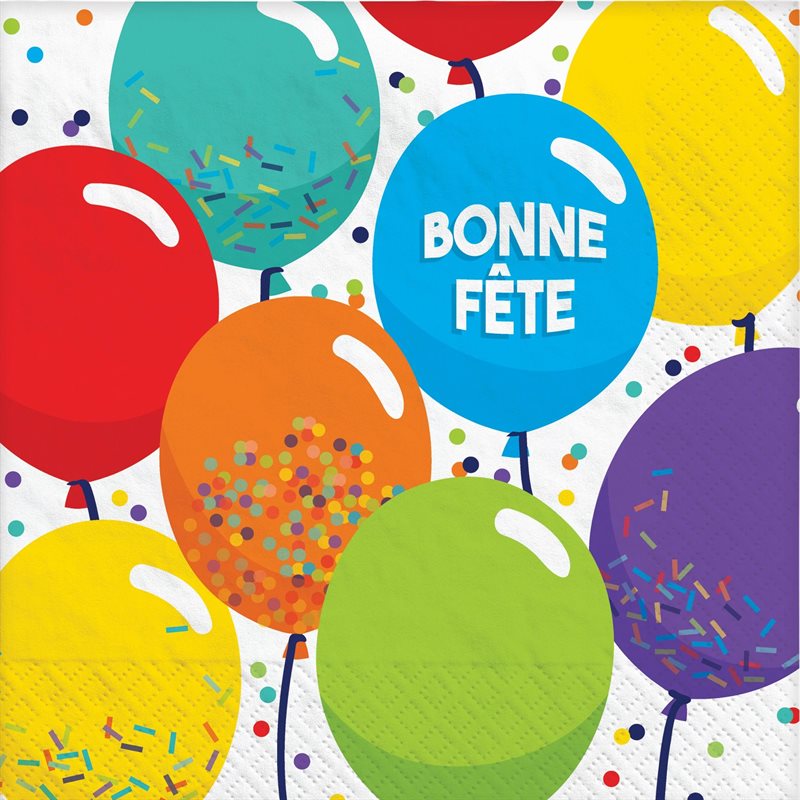 Colourful Balloon "Bonne Fête"