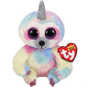 Plush beanie boos 6in sloth with horn Cooper