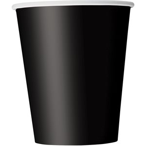 Black 9oz cups 8pcs