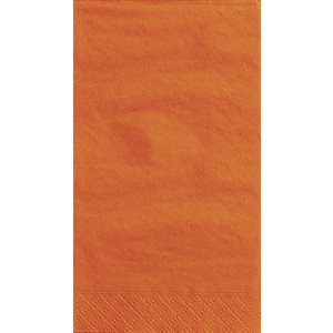 20 serviettes d'invités orange