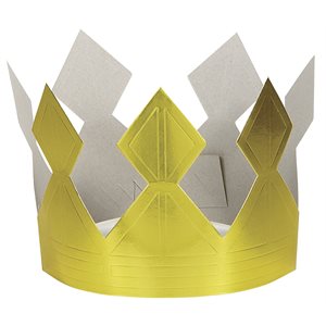 Gold paper crown