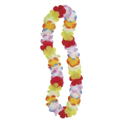 Multicoloured floral leis necklace