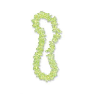 Lime green Hawaiian flower necklace
