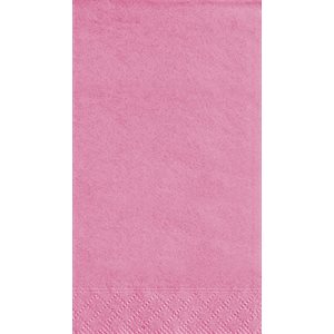 20 serviettes d’invités rose foncé