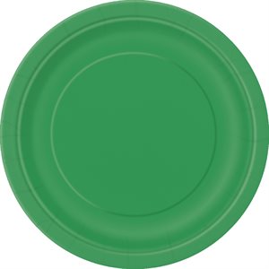 Emerald green plates 9in 16pcs