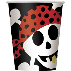 Pirate 9oz cups 8pcs