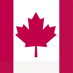 16 serviettes à repas Canada