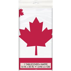 Canada day plastic table cover 54x84in