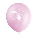 UmbrellaPhants pink 12in latex balloons 8pcs