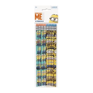 8 crayons de bois Minions