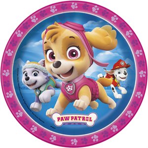 Paw Patrol Girls plates 7in 8pcs