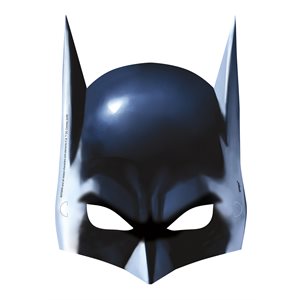 8 masques en carton Batman
