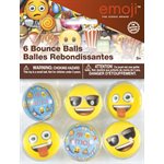Emoji bounce balls 6pcs