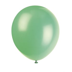 10 ballons en latex 12po vert émeraude