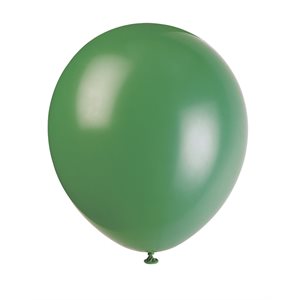 10 ballons en latex 12po vert forêt foncé