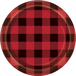 Lumberjack plates 7in 8pcs