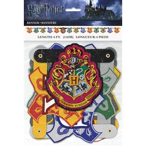 Bannière lettres jointes 6pi happy birthday Harry Potter