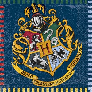 16 serviettes à repas Harry Potter