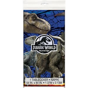 Jurassic World plastic table cover 54x84in