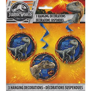 Jurassic World swirl decorations 26in 3pcs