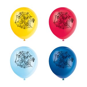 Spider-Man latex balloons 12in 8pcs