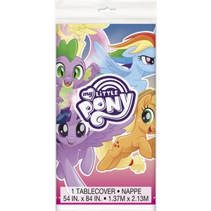My Little Pony plastic table cover 54x84in