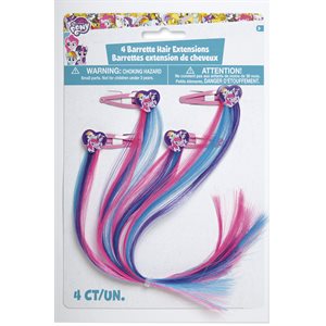 My Little Pony hair extensions on barrette 4pcs