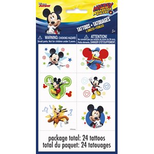 4 feuilles de tatouages Mickey Mouse