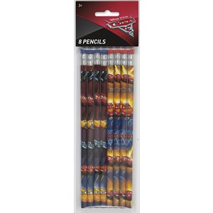 8 crayons de bois Les Bagnoles 3