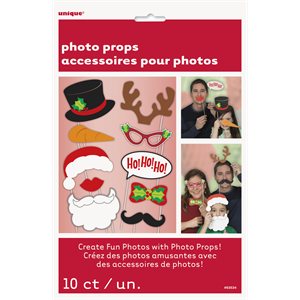 Christmas characters photo props 10pcs