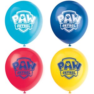 Paw Patrol latex balloons 12in 8pcs