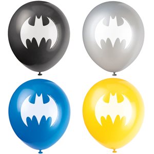 8 ballons en latex 12po Batman
