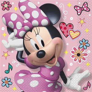 16 serviettes à repas Minnie Mouse