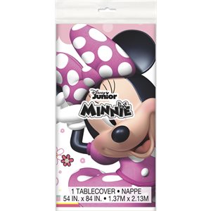 Nappe en plastique 54x84po Minnie Mouse