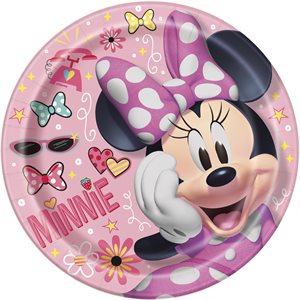 8 assiettes 9po Minnie Mouse