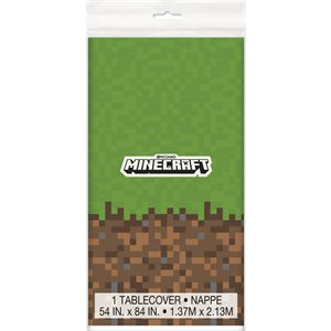 Minecraft plastic table cover 54x84in