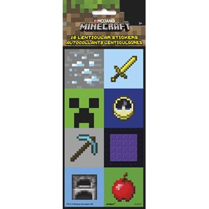 Minecraft lenticular stickers 16pcs