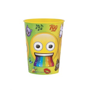 Rainbow fun Emoji plastic cup 16oz