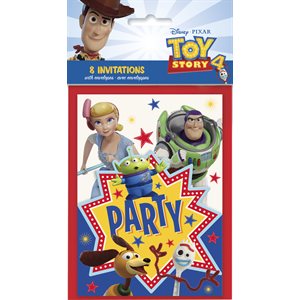 Toy Story 4 invitations 8pcs