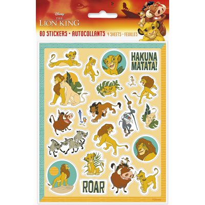 The Lion King stickers 4 sheets
