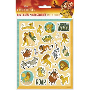The Lion King stickers 4 sheets