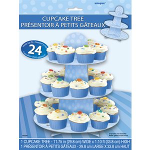 Blue cupcake stand