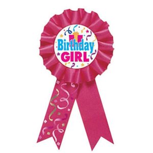 Birthday girl award ribbon