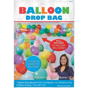 Balloon plastique drop bag 36x120x10in