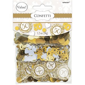 Confettis 1.2oz 50e anniversaire doré
