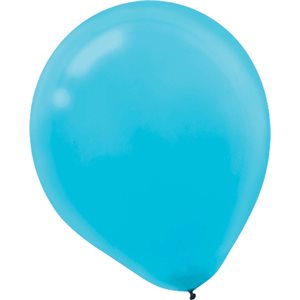 Caribbean blue latex balloons 12in 15pcs