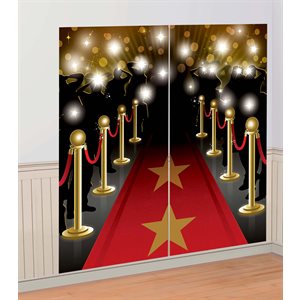 Hollywood scene setters 32x65in 2pcs