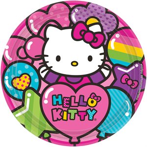 8 assiettes 9po Hello Kitty