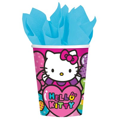 Hello Kitty cups 9oz 8pcs