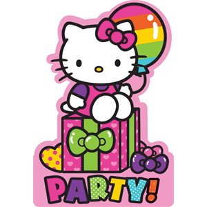 Hello Kitty invitations 8pcs